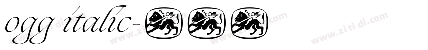 ogg italic字体转换